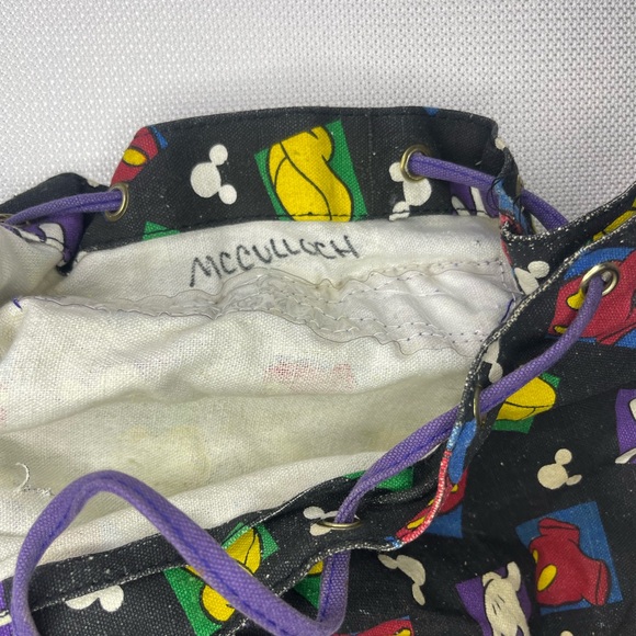 Vintage Mickey Mouse backpack napsack Mickey Unlimited 90s A - Picture 9 of 9